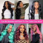 HD Transparent Body Wave Lace Front Wigs - Pre Plucked, Human Hair